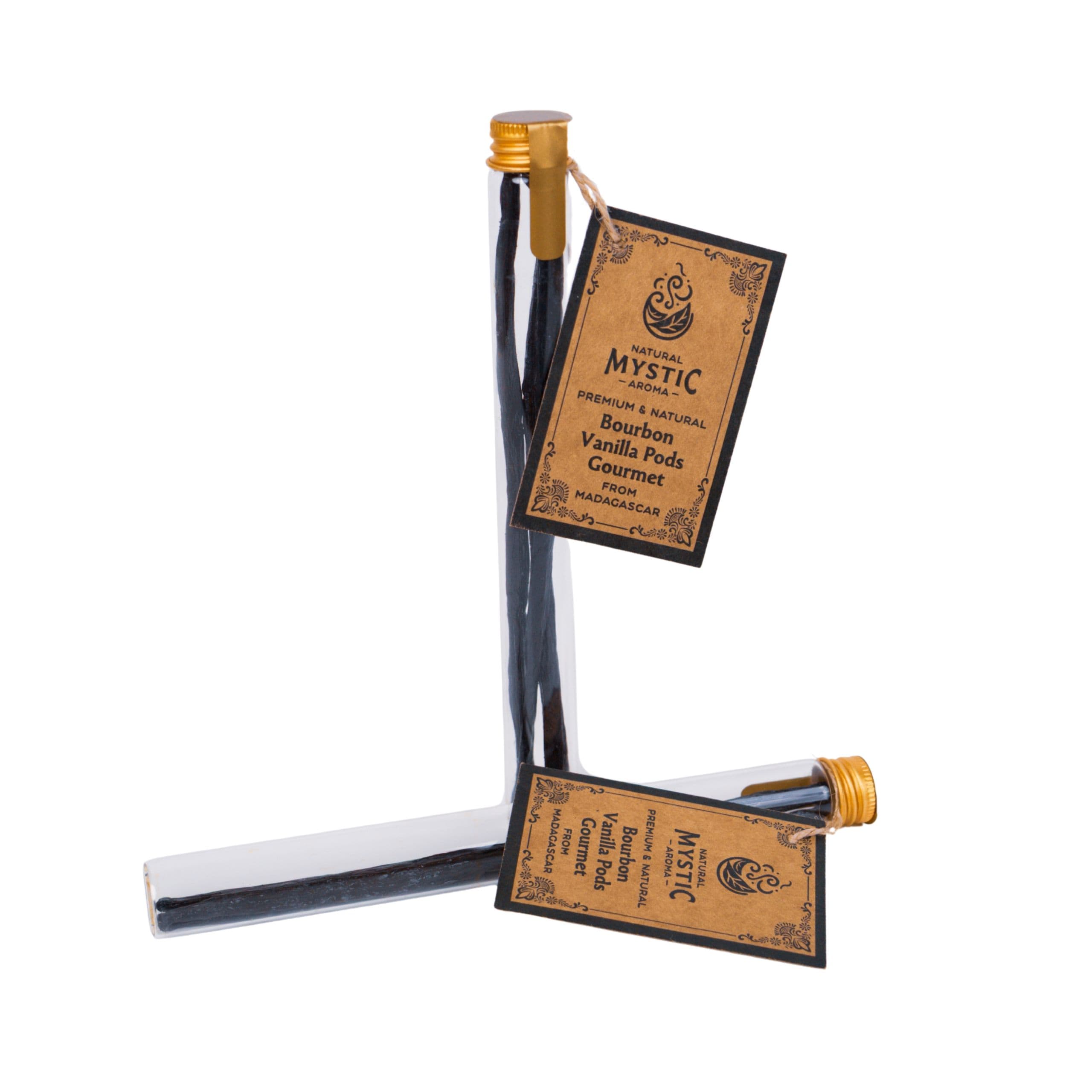 Bourbon Vanilla Pods – Gourmet Grade – Madagascar (3 Pods in Glass Vial) view 3