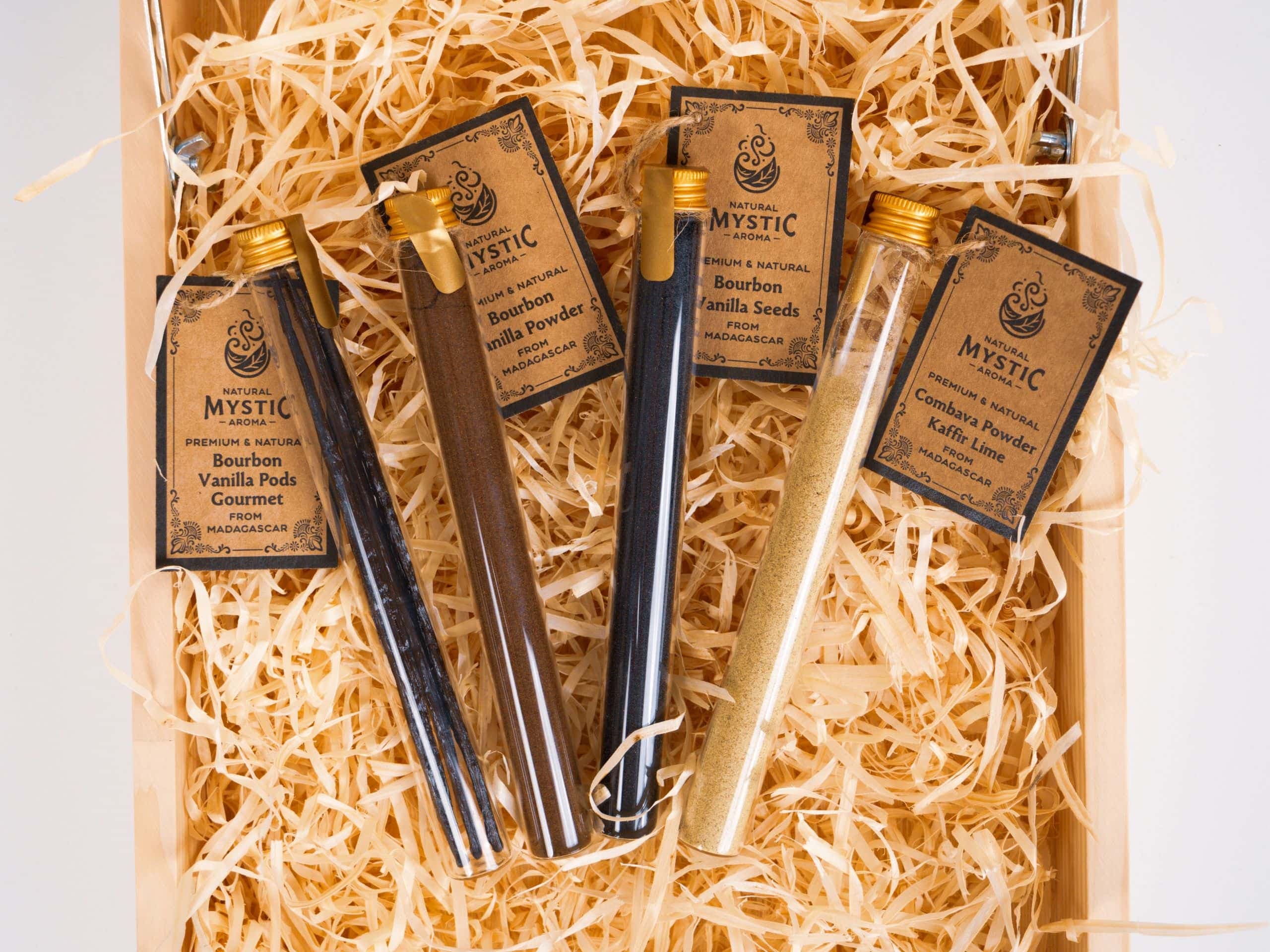 ESSENCE of Madagascar – Premium Bourbon Vanilla Collection in Glass Tubes