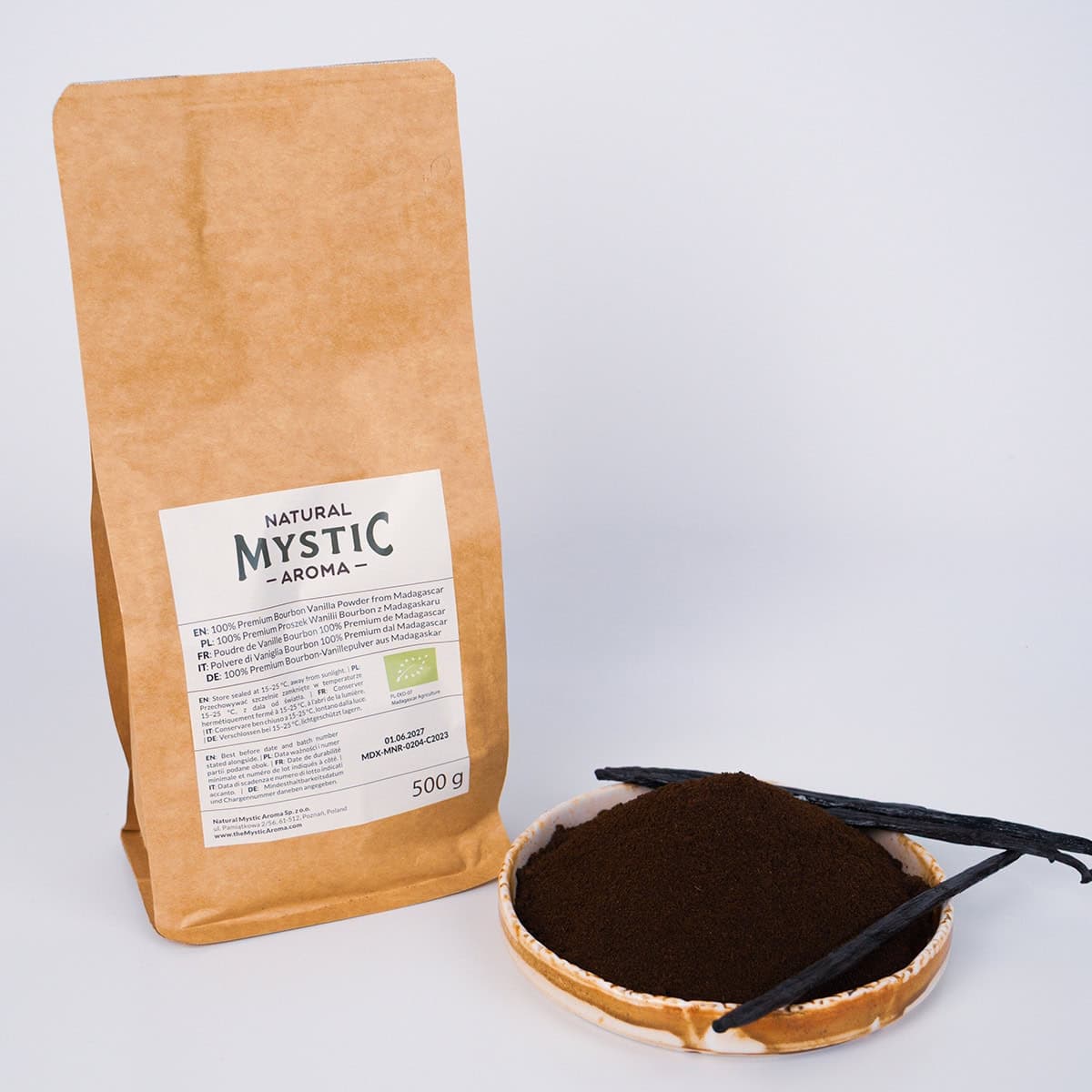 BIO / ORGANIC Bourbon Vanilla Powder – 0.5 kg Grade A